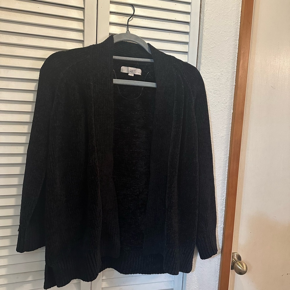 LOFT Black Cardigan Sweater - Picture 1 of 7